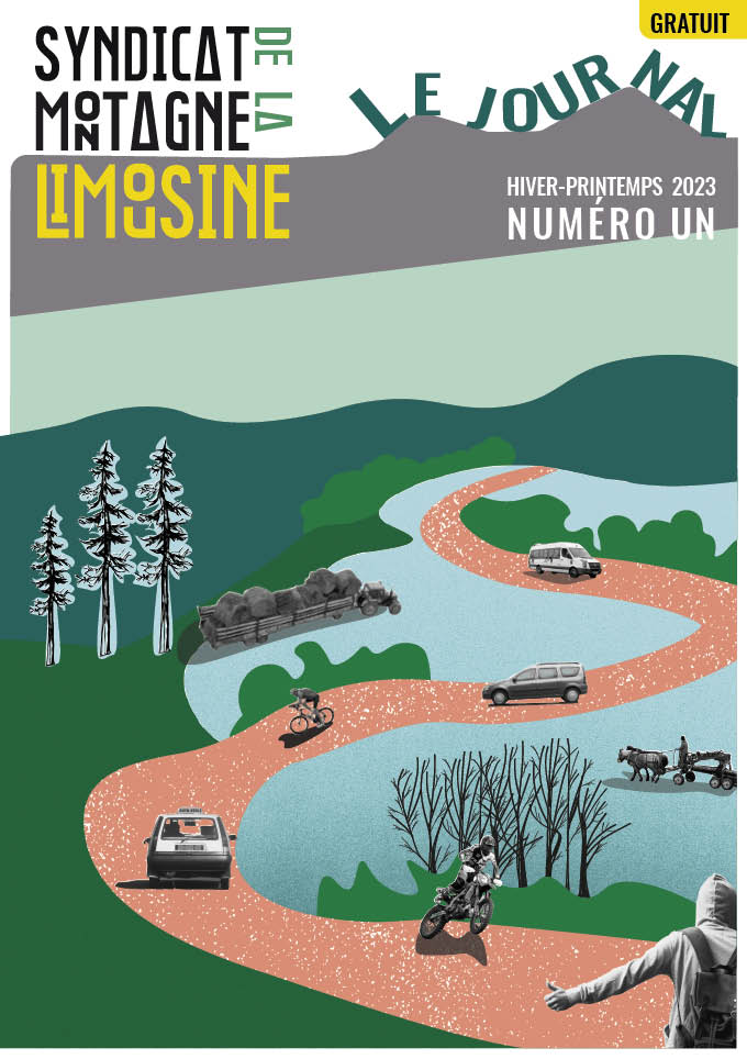 Couverture du journal du Syndicat de la Montagne limousine numéro 1 Hiver Printemps 2023